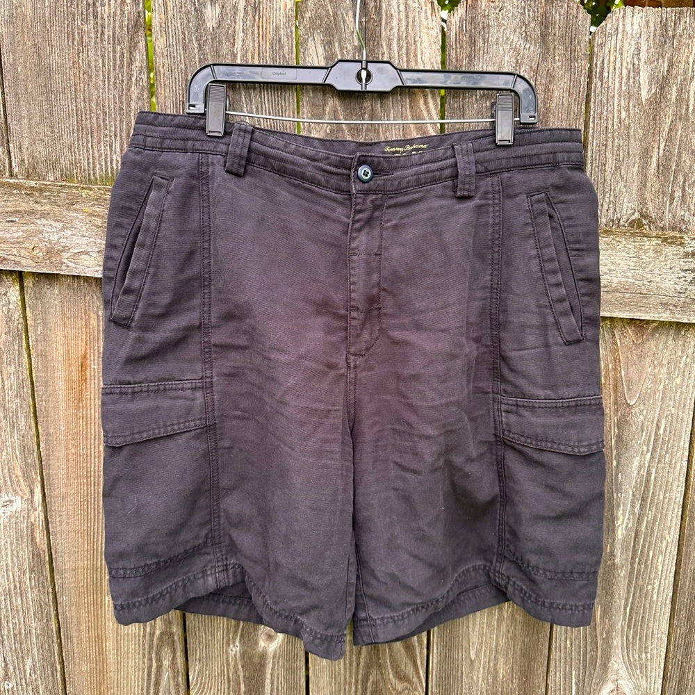 Tommy Bahama Black Cargo Shorts Relaxed Fit